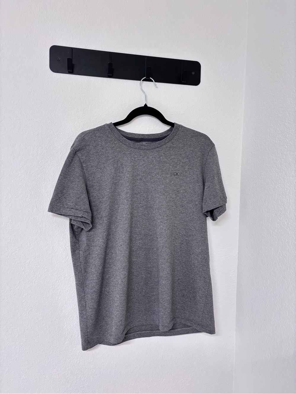 Calvin Klein Liquid Touch - Men’s Heather Gray Crewneck Tee